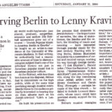 From Irving Berlin to Lenny Kravitz - Review