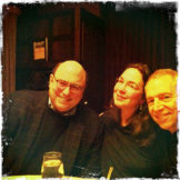 Peter Straub, Lorrie Moore and Ben at the Algonquin