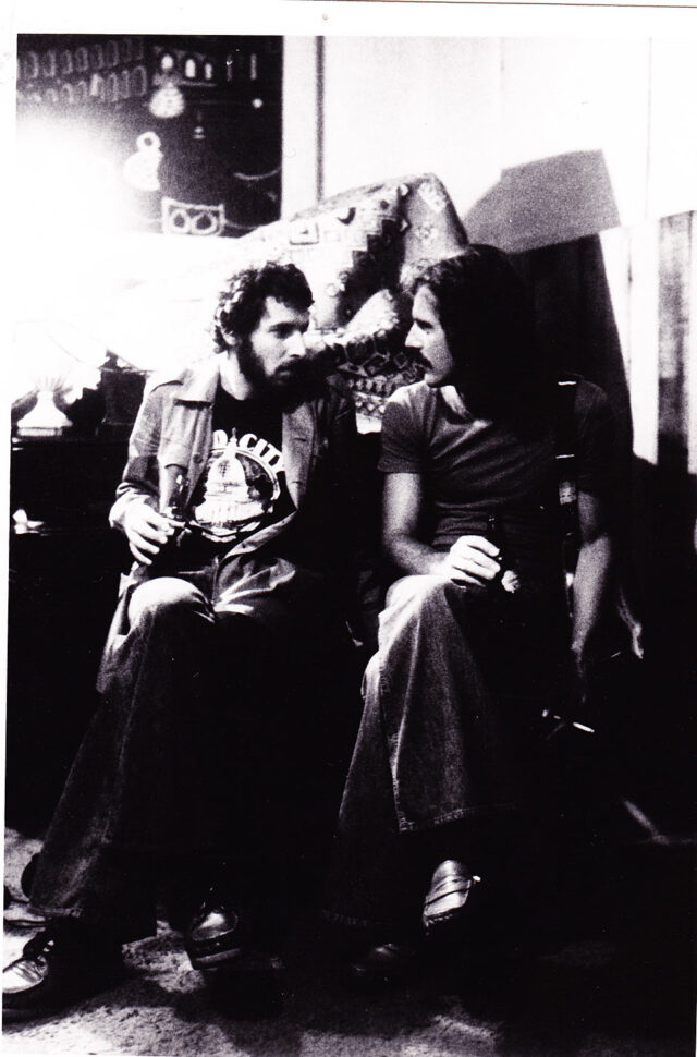With Michael Franks, 1977