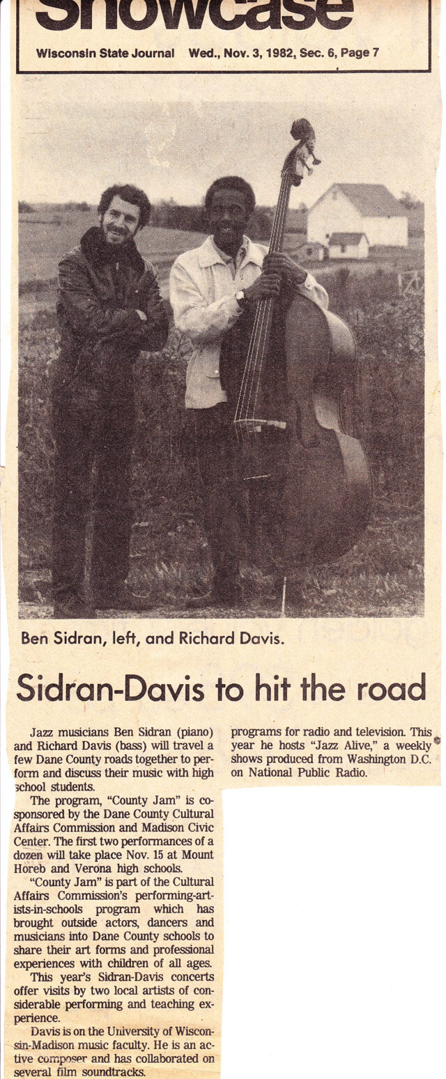 Sidran - Davis to Hit the Road - Review