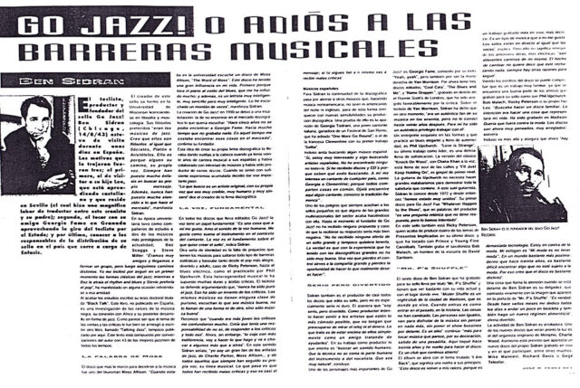 Go Jazz! O Adios a Las Barreras Musicales - Review