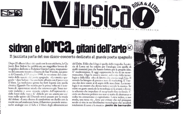 Sidran y Lorca Gitani dell’Arte - Review